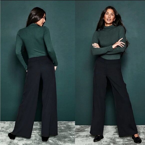 Summersalt Black The Perfect Wide Leg Pants Sz XS - Picture 1 of 11